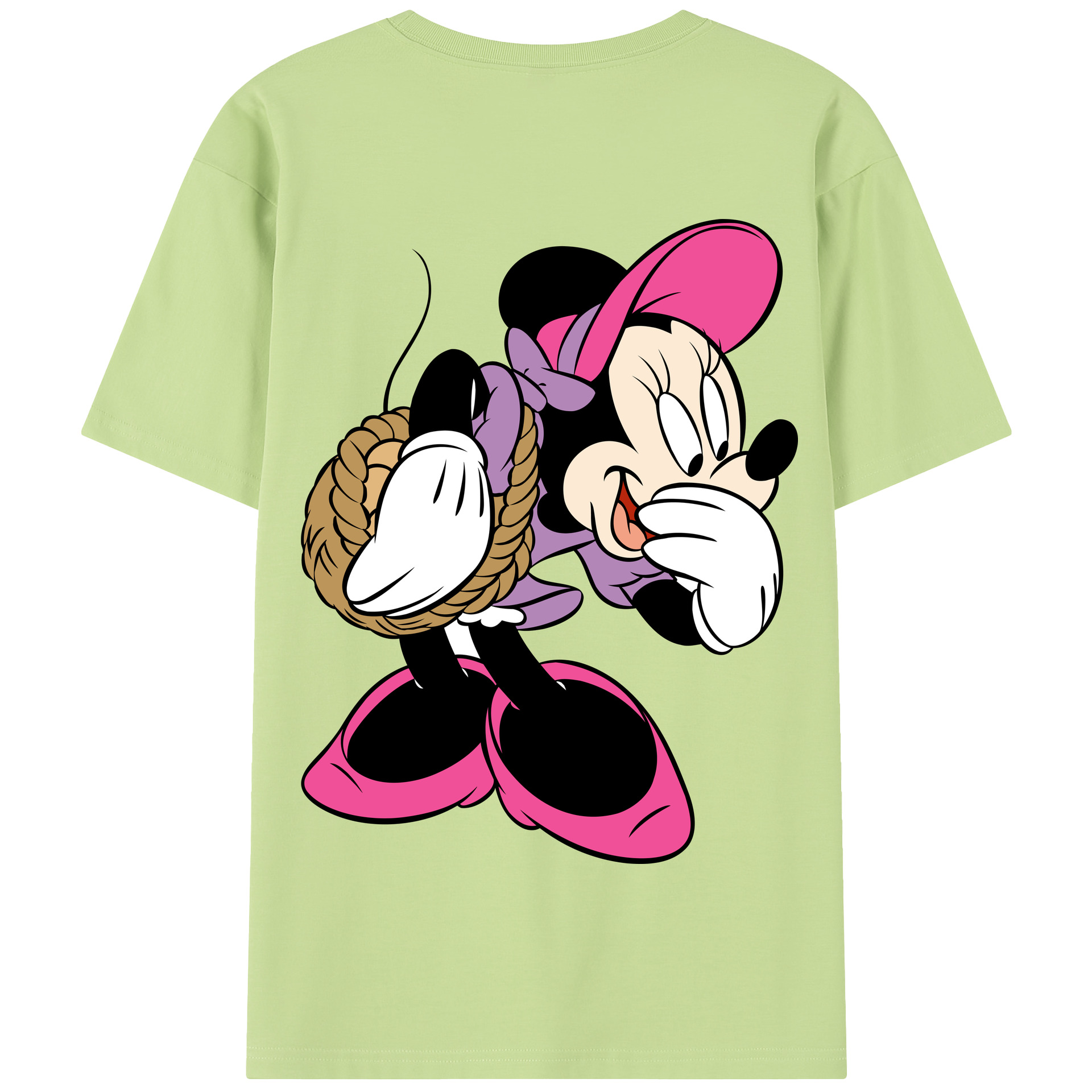 （画像用） ミッキーマウス Mickey Mouse 綿100％半袖Tシャツ（背面プリント）